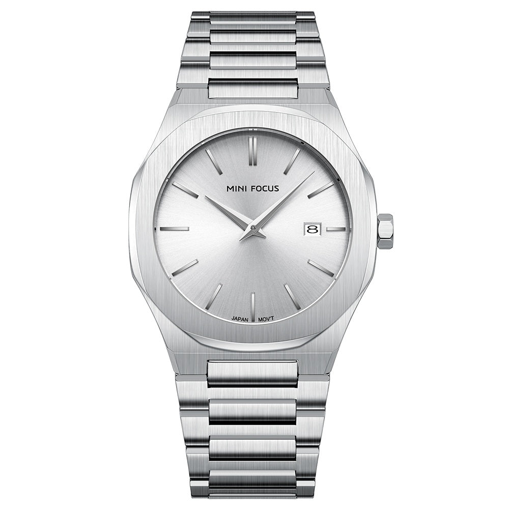 Ultra-Thin Silver Watch for Men