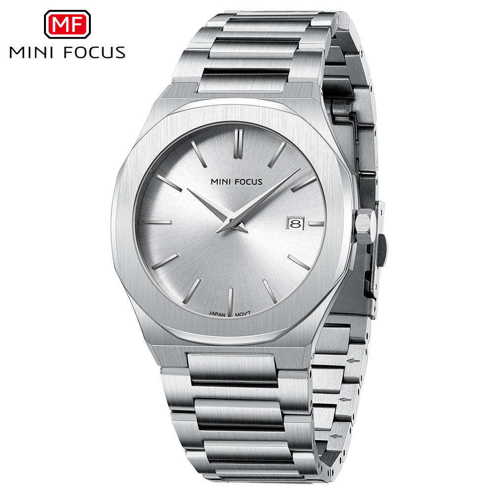 Ultra-Thin Silver Watch for Men