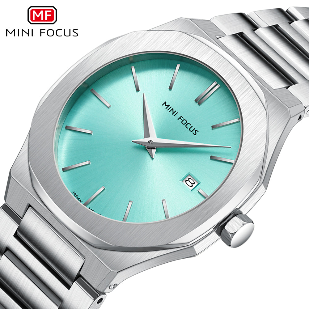 Ultra-Thin Turquoise Watch for Men