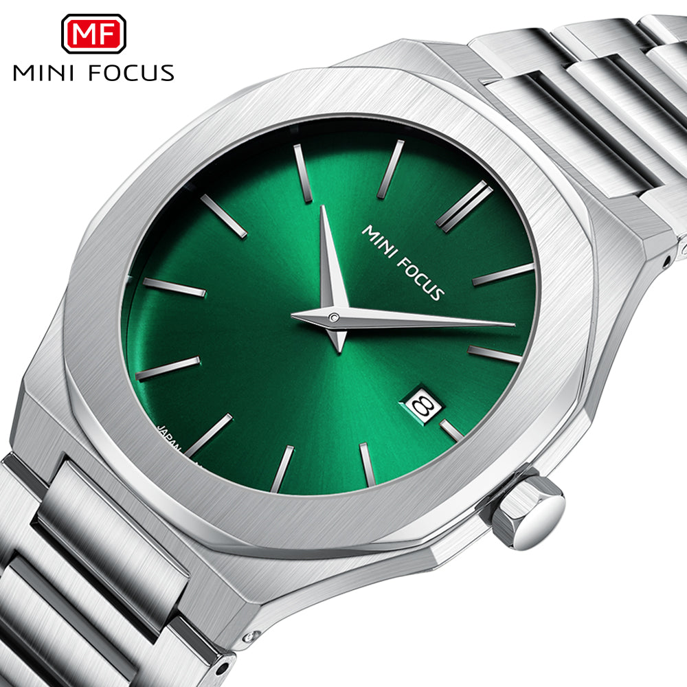 Ultra-Thin Green Watch for Men