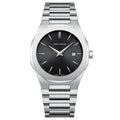 Ultra-Thin Black Watch for Men