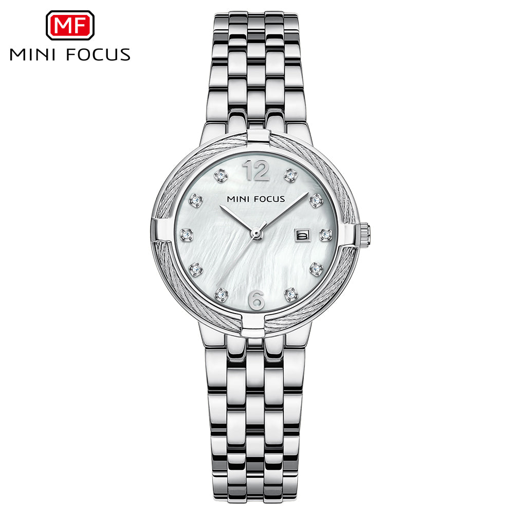 Mini Focus MF0626L.01 Heritage Pearl Dial Stainless Steel Luxury Watch