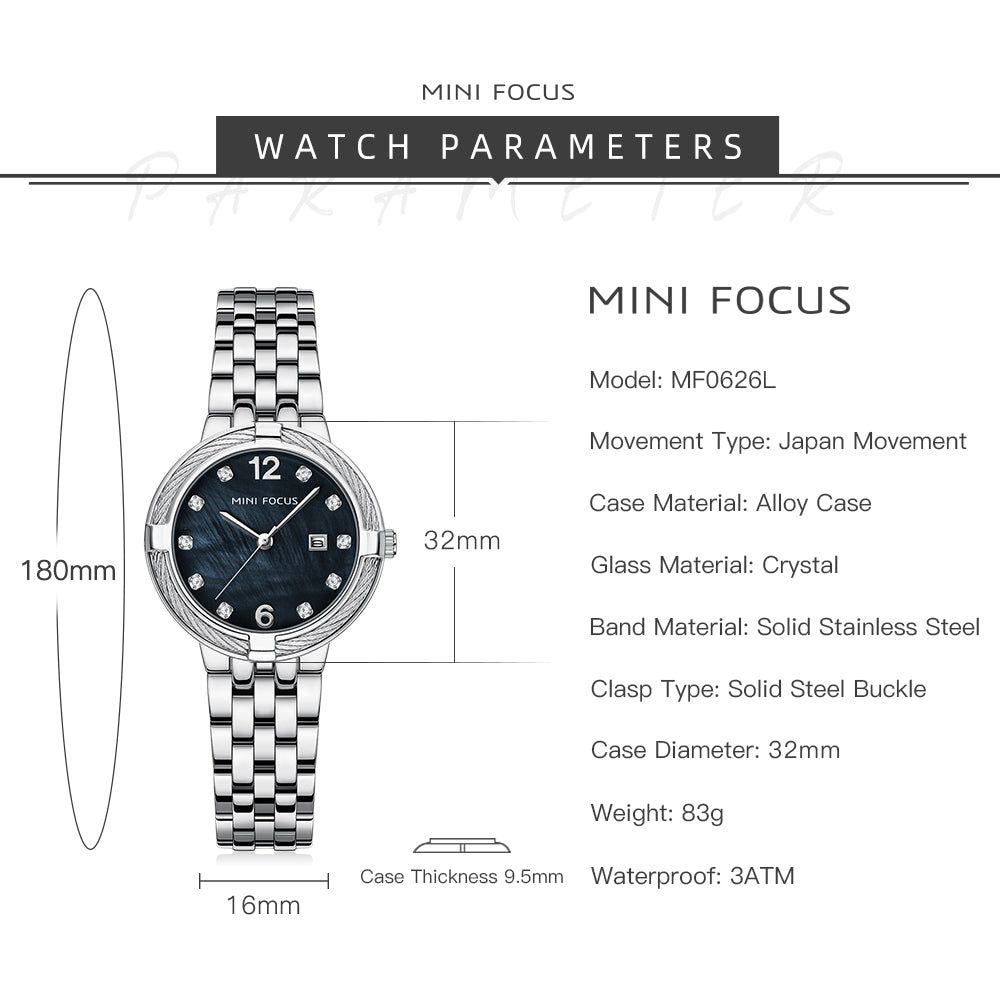 Mini Focus MF0626L.02 Twilight Pearl Radiance Women’s Luxury Watch